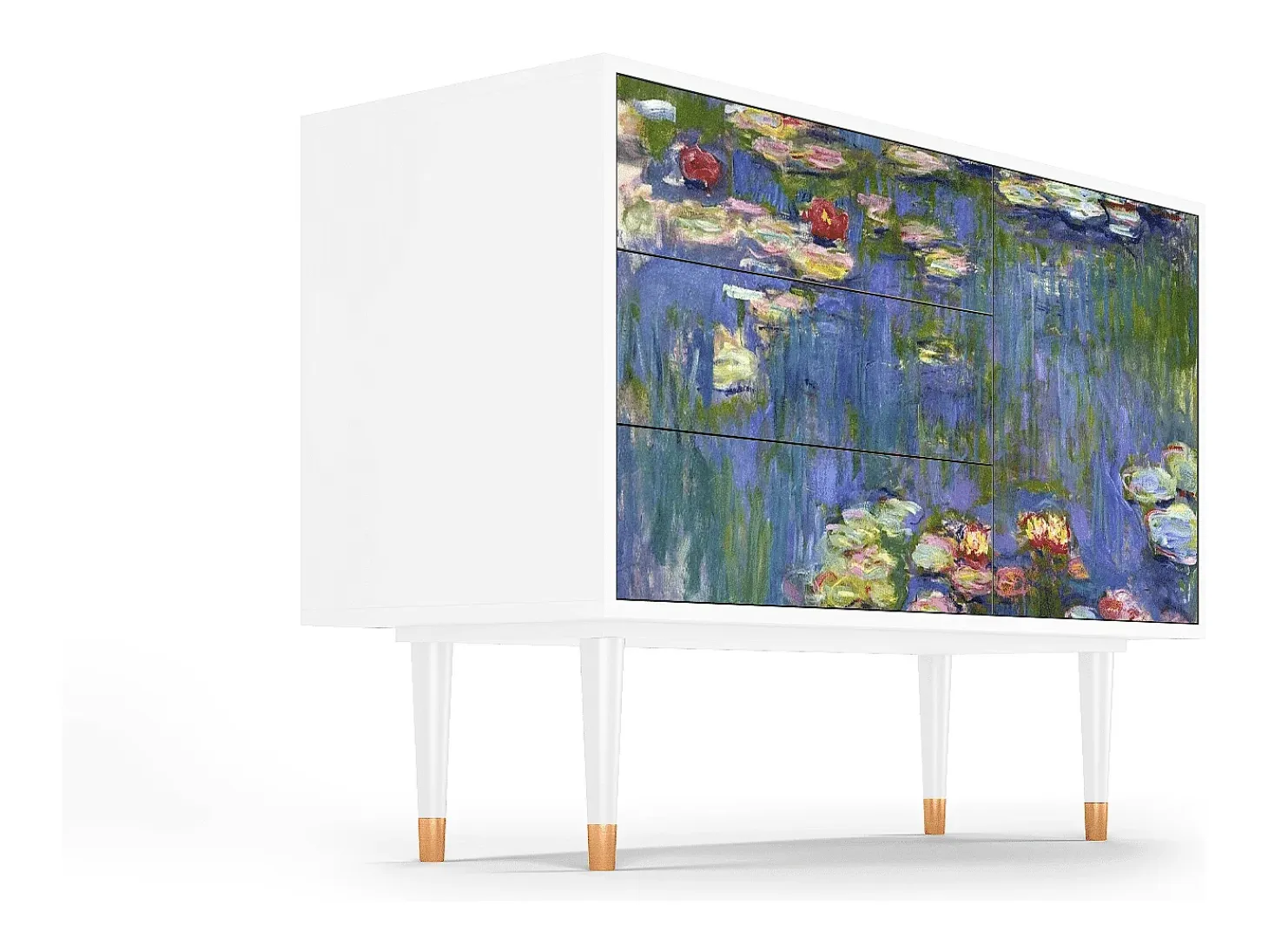 Aparador - 115х84х41 cm - S3 - The water lily pond , Blanco