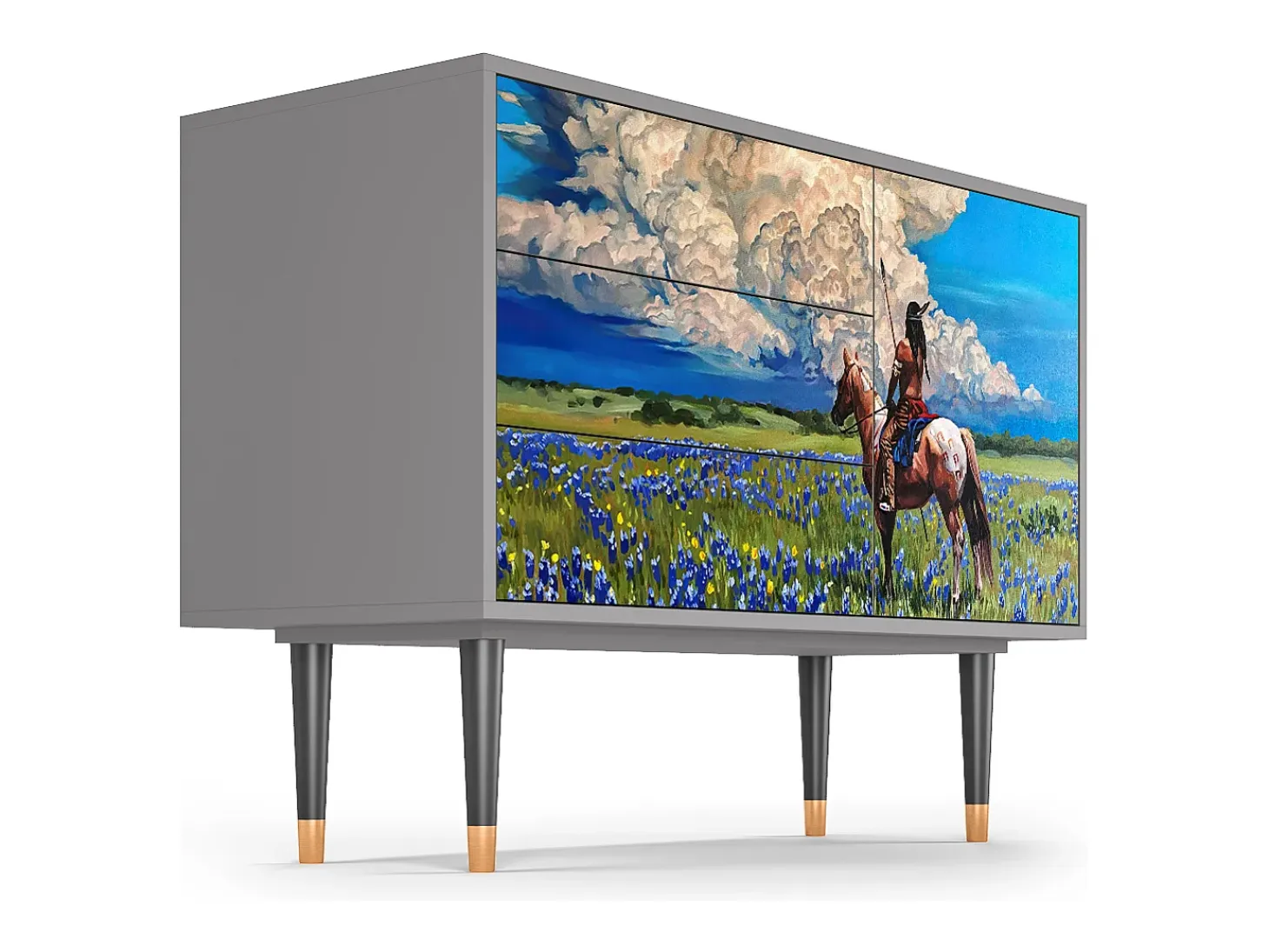 Aparador - 115х84х41 cm - S3 - Thunderheads by Dean, Gris