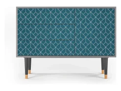 Aparador - 115х84х41 cm - S3 - Turquoise Geometry, Gris