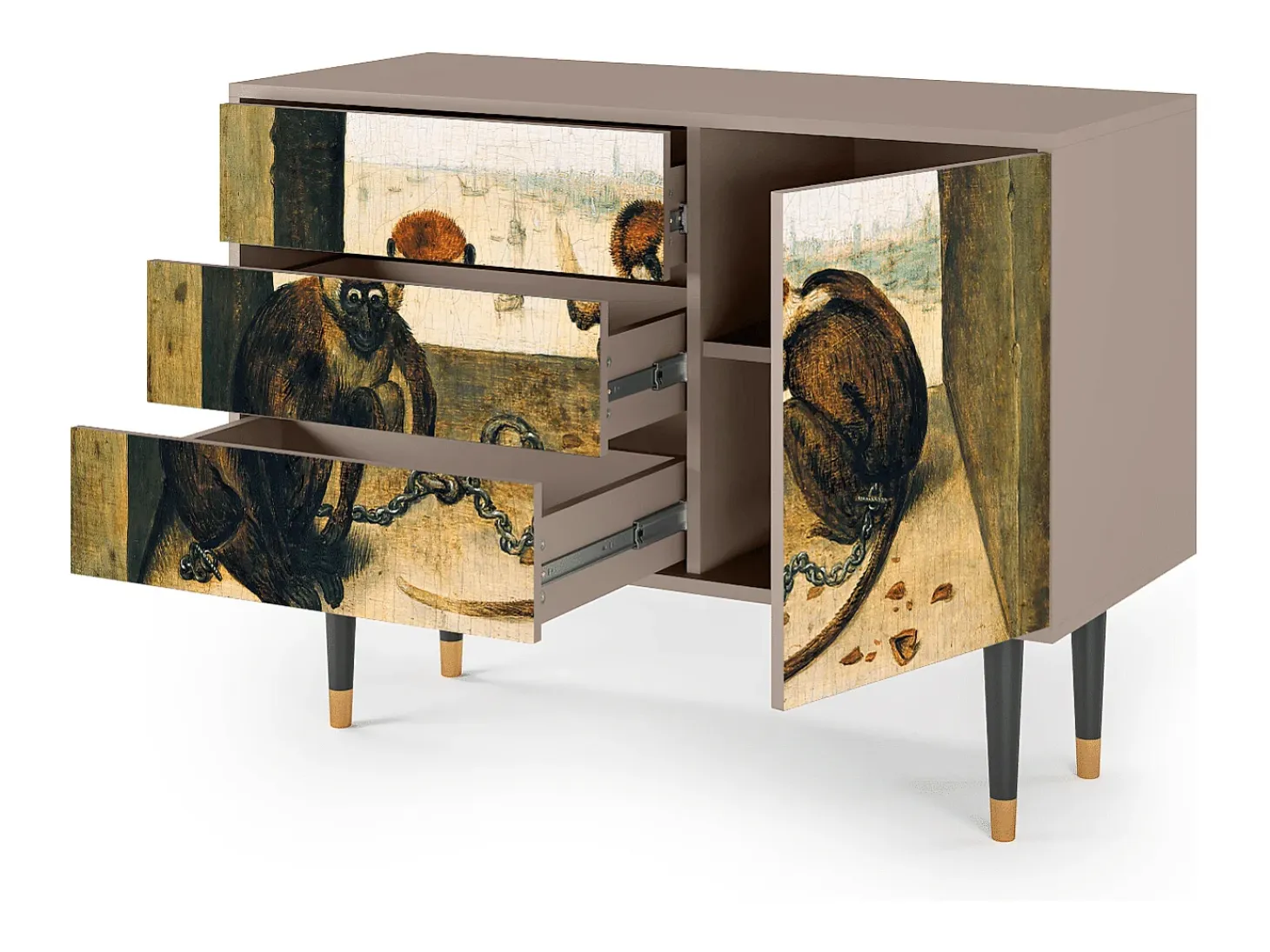 Aparador - 115х84х41 cm - S3 - Two Monkeys, Latte