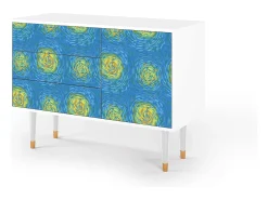 Aparador - 115х84х41 cm - S3 - Van Gogh Lights, Blanco