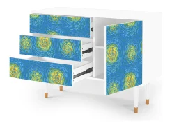 Aparador - 115х84х41 cm - S3 - Van Gogh Lights, Blanco