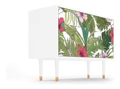 Aparador - 115х84х41 cm - S3 - Verdant Tropics, Blanco
