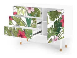 Aparador - 115х84х41 cm - S3 - Verdant Tropics, Blanco