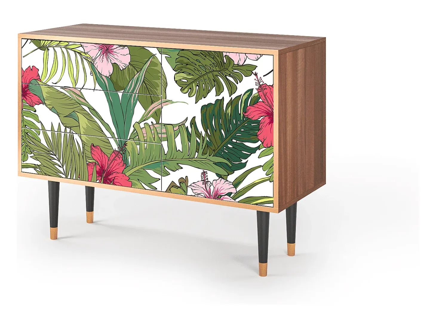 Aparador - 115х84х41 cm - S3 - Verdant Tropics, Nogal