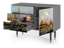 Aparador - 115х84х41 cm - S3 - View Across the Plains , Gris