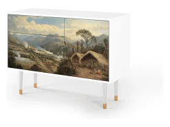 Aparador - 115х84х41 cm - S3 - View Across the Plains , Blanco