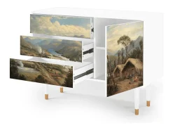 Aparador - 115х84х41 cm - S3 - View Across the Plains , Blanco