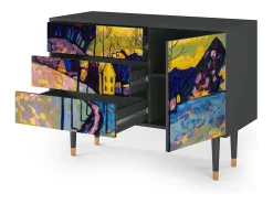 Aparador - 115х84х41 cm - S3 - Winter Landscape, Antracita
