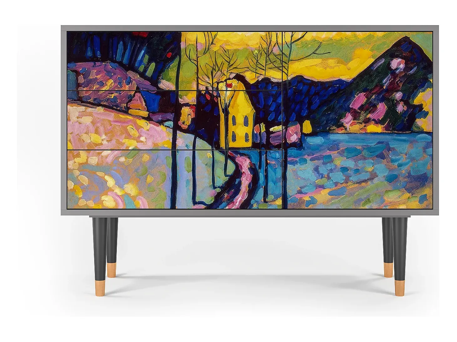Aparador - 115х84х41 cm - S3 - Winter Landscape, Gris