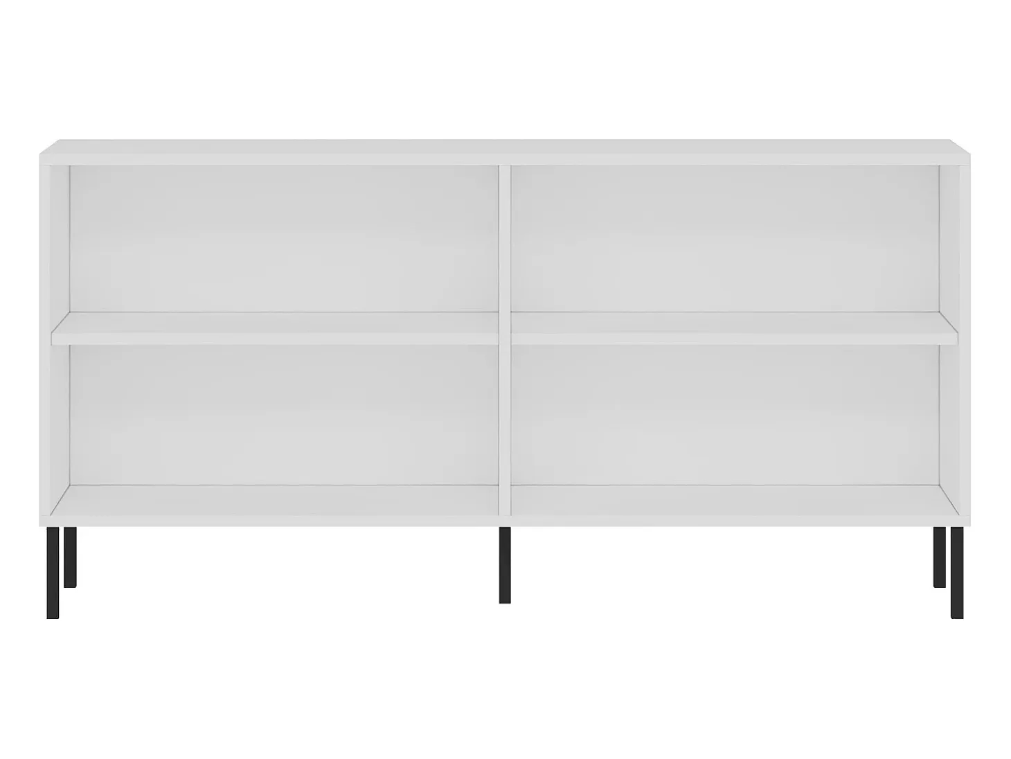 Aparador – 150 cm x 75 cm x 36 cm – Blanco – Tablero aglomerado revestido de melamina