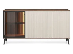 Aparador : cachemira/nogal de Warmia, 154 x 80 x 39 cm