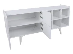Aparador – 150cm x 42cm x 71cm – Blanco – Tablero de partículas con revestimiento de melamina