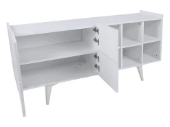 Aparador – 150cm x 42cm x 71cm – Blanco – Tablero de partículas con revestimiento de melamina