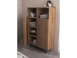 Aparador 2 puertas - A140cm x L90cm x F34cm - nogal - Printed