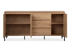 Aparador 3 Puertas 3 Cajones y 2 Estantes L170 cm - Plock