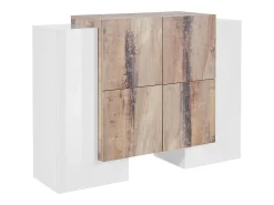 Aparador 6 puertas 130 cm vestíbulo salón diseño Pillon Vaux Acero