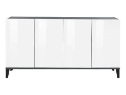 Aparador 4 puertas abatibles 160 x 40 cm vestíbulo cocina comedor Audrey