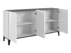 Aparador 4 puertas abatibles 160 x 40 cm vestíbulo cocina comedor Audrey