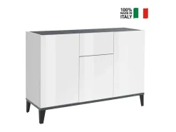 Aparador 3 puertas cajón 120 x 40 cm salón vestíbulo cocina Rachel