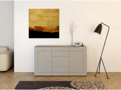 Aparador 2 puertas/3 cajones 150x40x83,5 cm Elios cachemira
