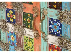 Aparador 2 puertas con detalles en cerámica