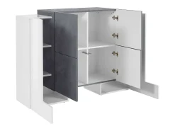 Aparador 6 puertas salón vestíbulo diseño Pillon Vaux Ardesia