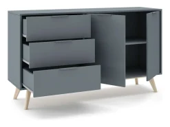 Aparador 2 puertas y 3 cajones 140x81 cm