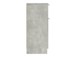 Aparador 2 uds madera contrachapada gris hormigón 30x30x70 cm