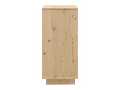 Aparador 2 uds madera maciza de pino 32x34x75 cm ES77844