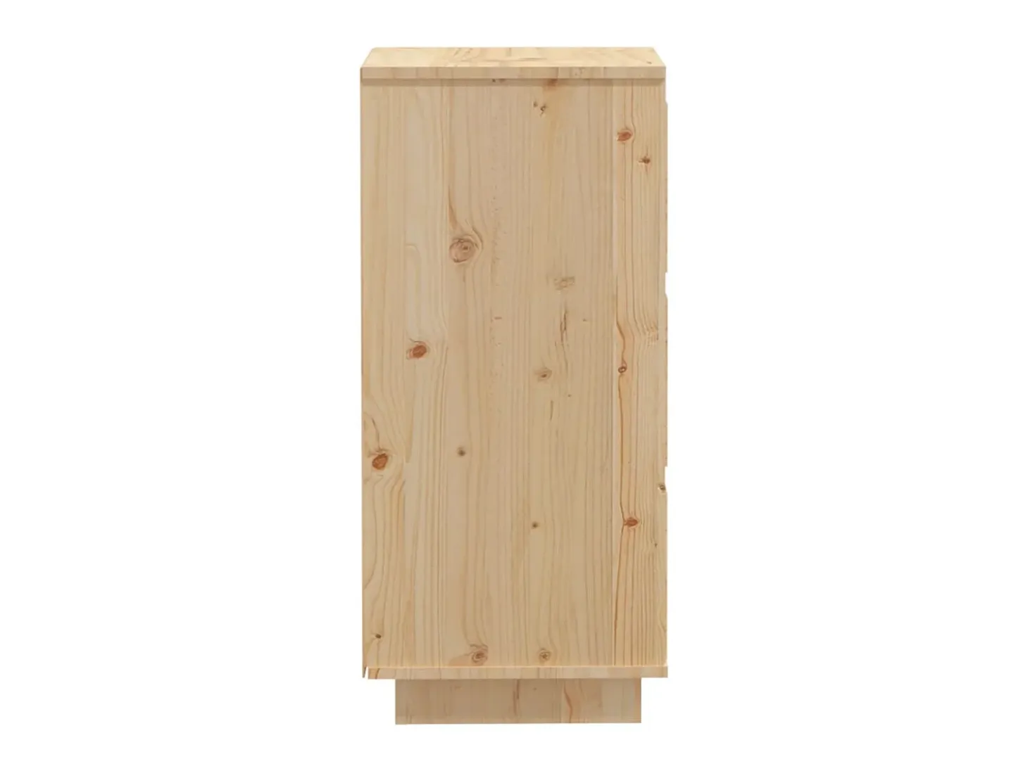 Aparador 2 uds madera maciza de pino 32x34x75 cm ES77844
