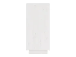 Aparador 2 uds madera maciza de pino blanco 31,5x34x75 cm
