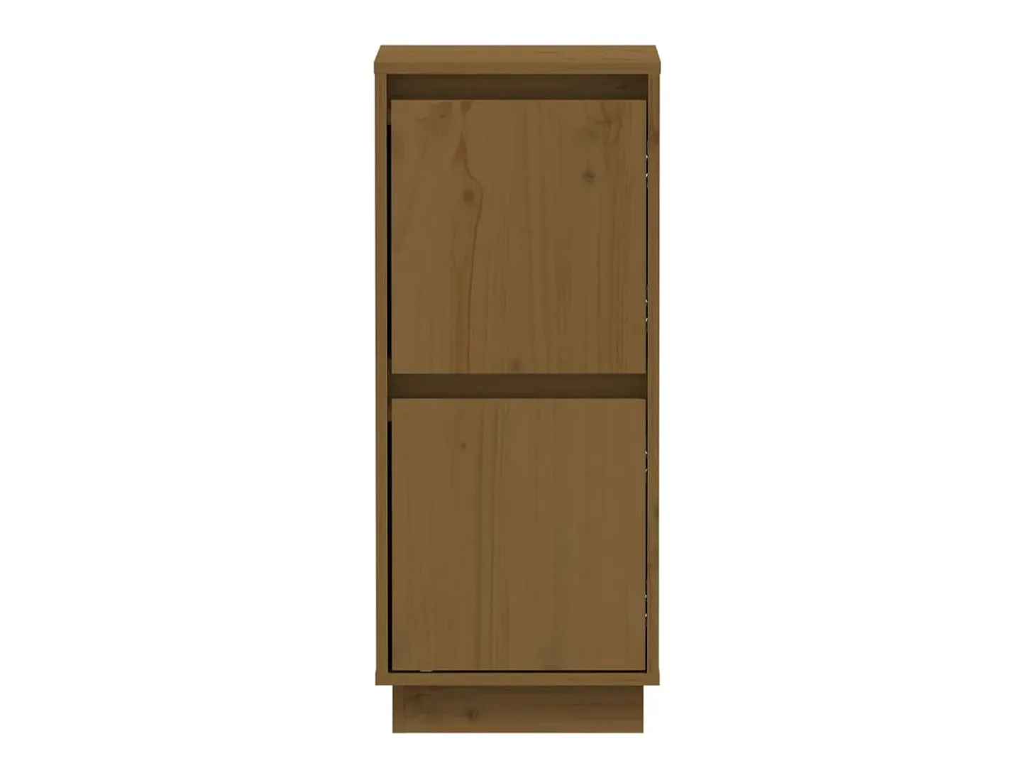 Aparador 2 uds madera maciza de pino marrón miel 31,5x34x75 cm ES13166