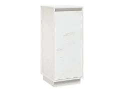 Aparador 2 uds madera maciza de pino blanco 31,5x34x75 cm ES76919