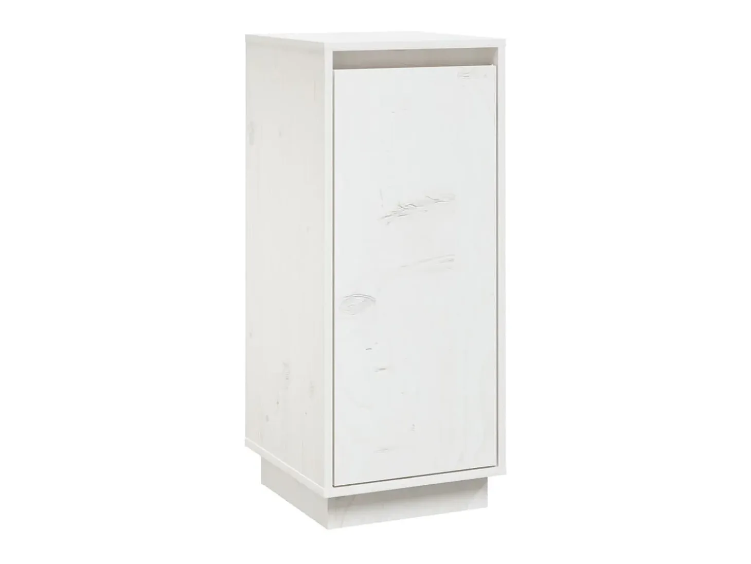 Aparador 2 uds madera maciza de pino blanco 31,5x34x75 cm ES76919