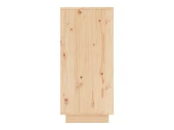 Aparador 2 uds madera maciza de pino 31,5x34x75 cm