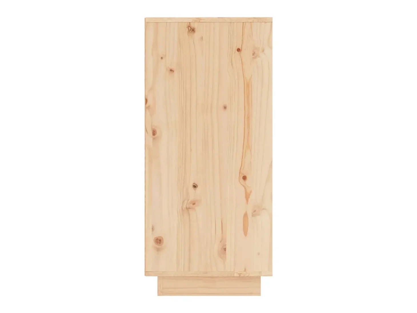 Aparador 2 uds madera maciza de pino 31,5x34x75 cm