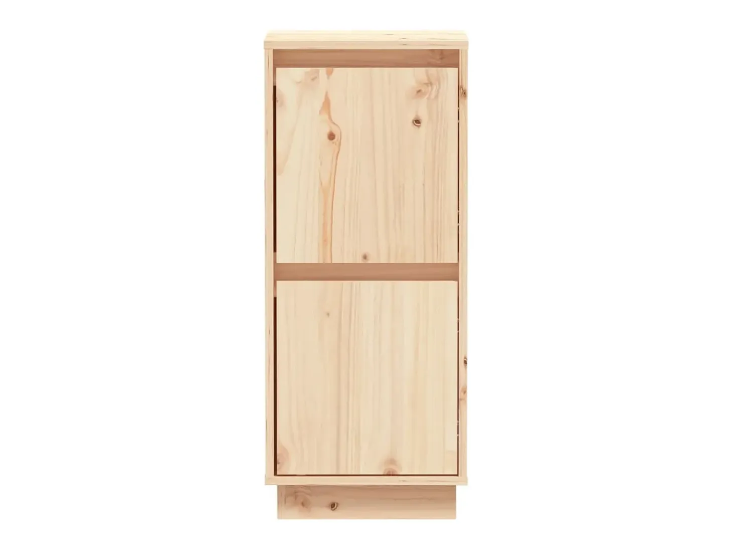Aparador 2 uds madera maciza de pino 31,5x34x75 cm