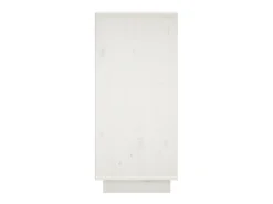 Aparador 2 unidades madera maciza de pino blanco 31,5x34x75 cm