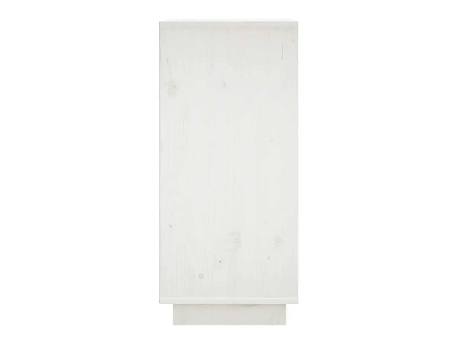 Aparador 2 unidades madera maciza de pino blanco 31,5x34x75 cm