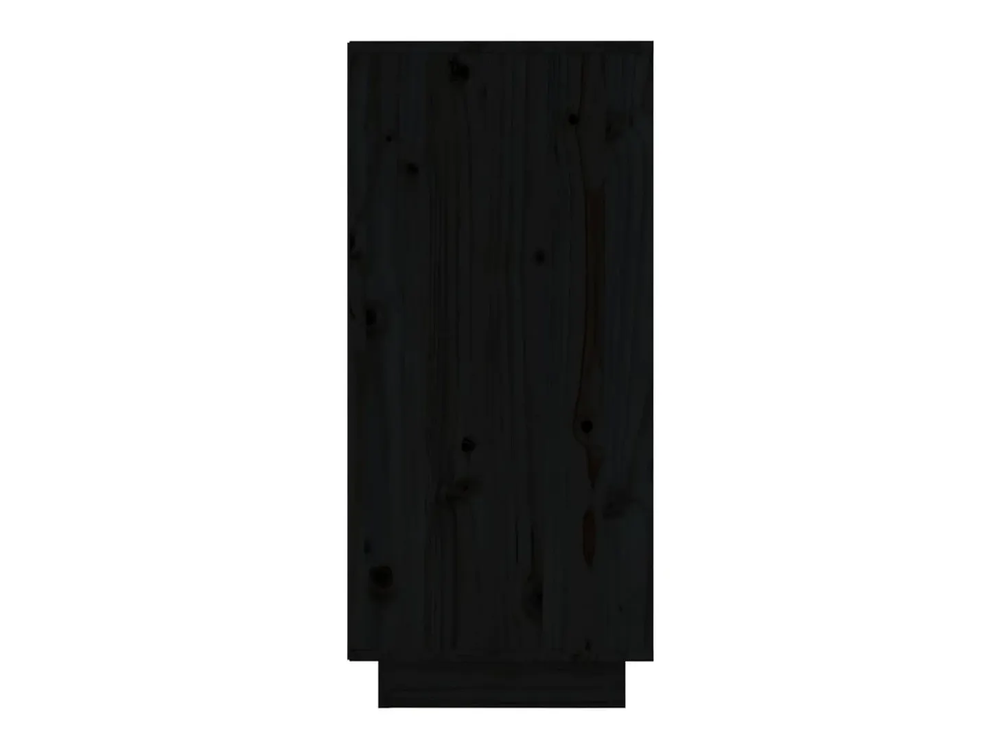 Aparador 2 unidades madera maciza de pino negro 31,5x34x75 cm