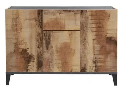 Aparador 120 x 40 cm vestíbulo salón 3 puertas cajón Rachel Report