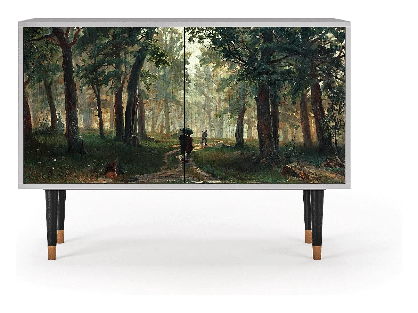 Aparador - 115x85x48 cm - BS4 - Rain in the Oak Forest, Gris