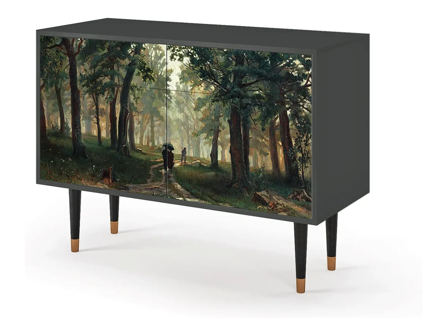 Aparador - 115x85x48 cm - BS4 - Rain in the Oak Forest, Antracita