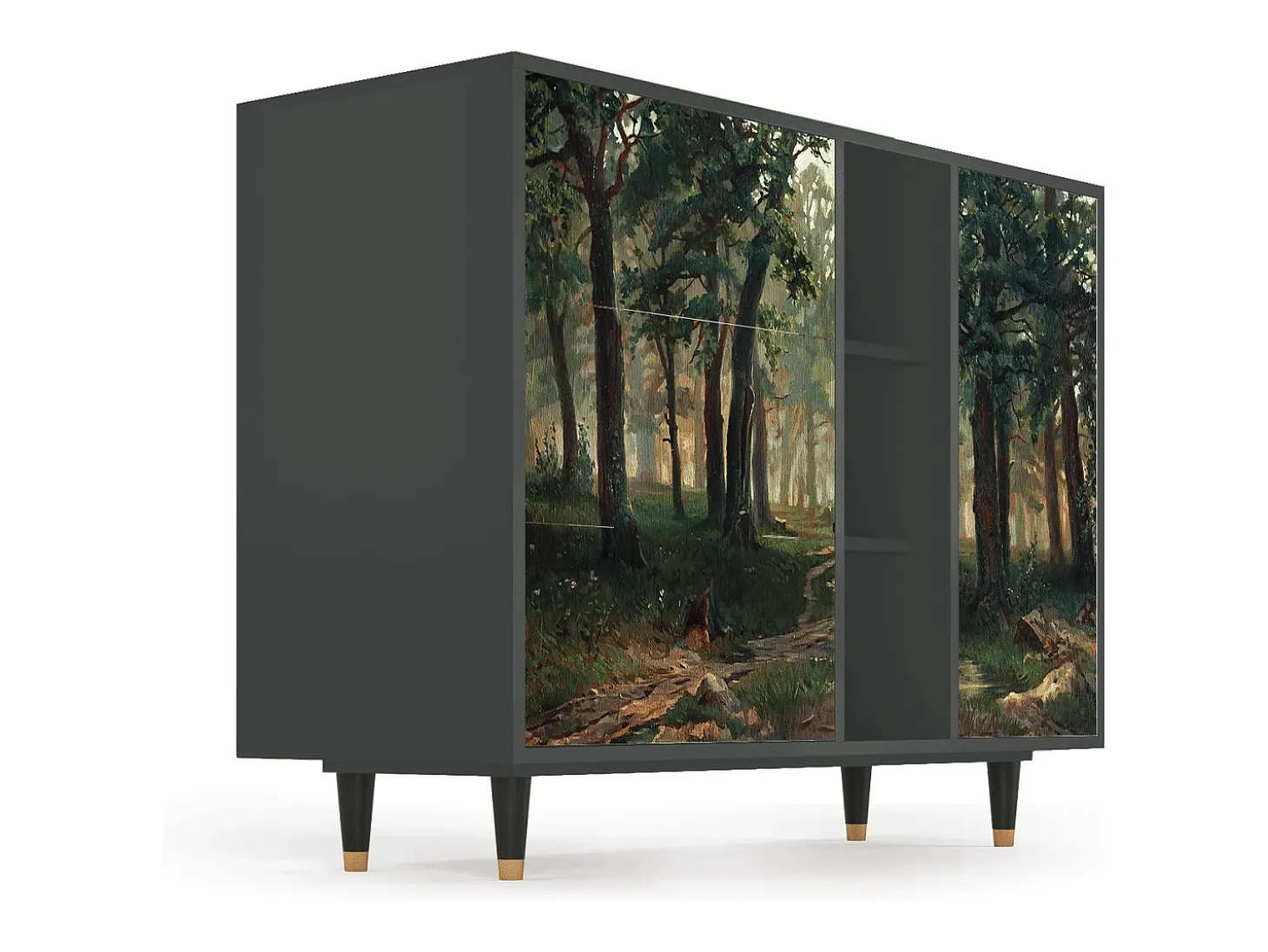 Aparador - 125x98x48 cm - BS2 - Rain in the Oak Forest, Antracita