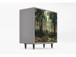 Aparador - 94x96x48 cm - BS3 - Rain in the Oak Forest, Gris