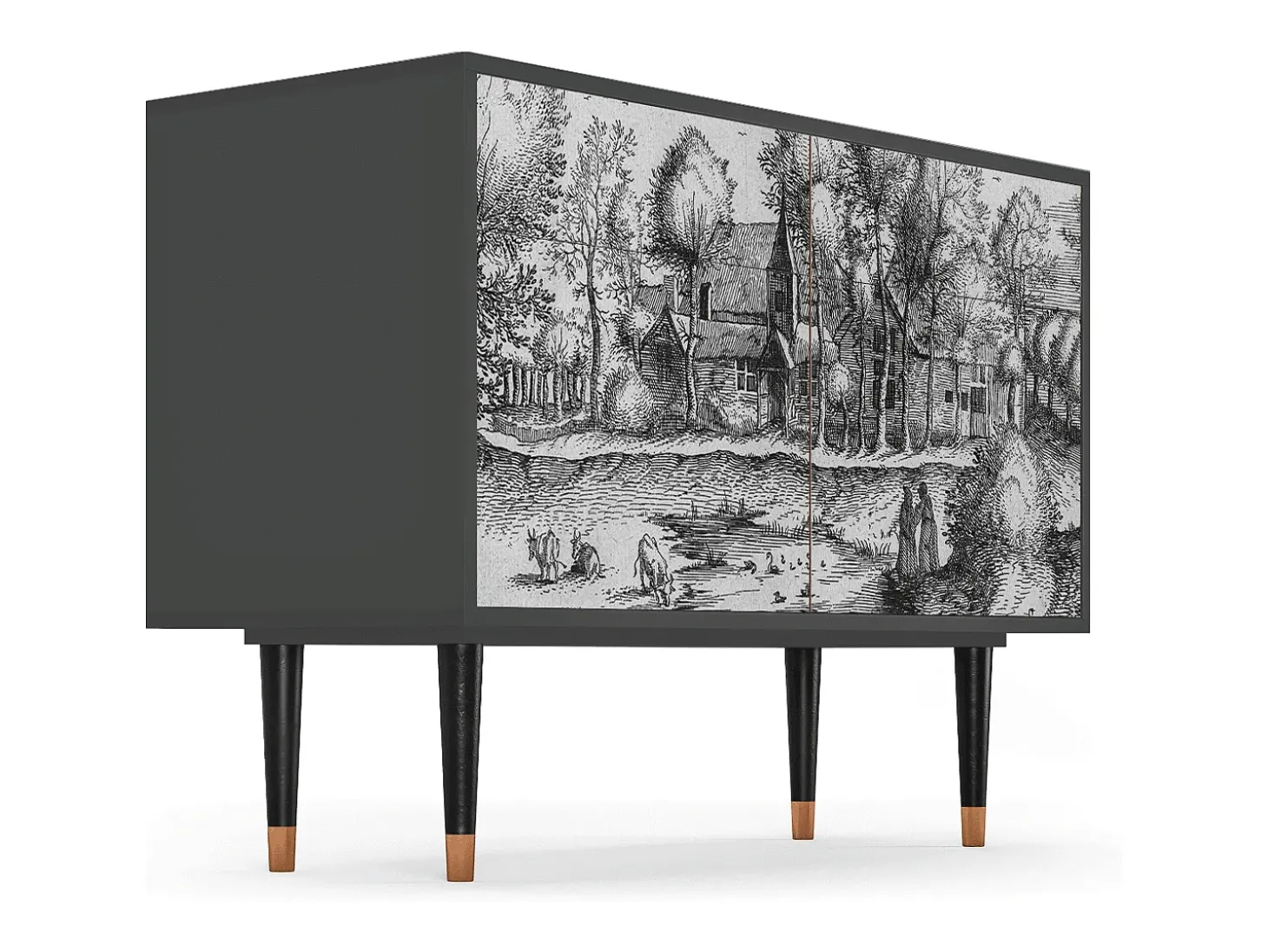 Aparador - 115x85x48 cm - BS4 - A Pond, Antracita