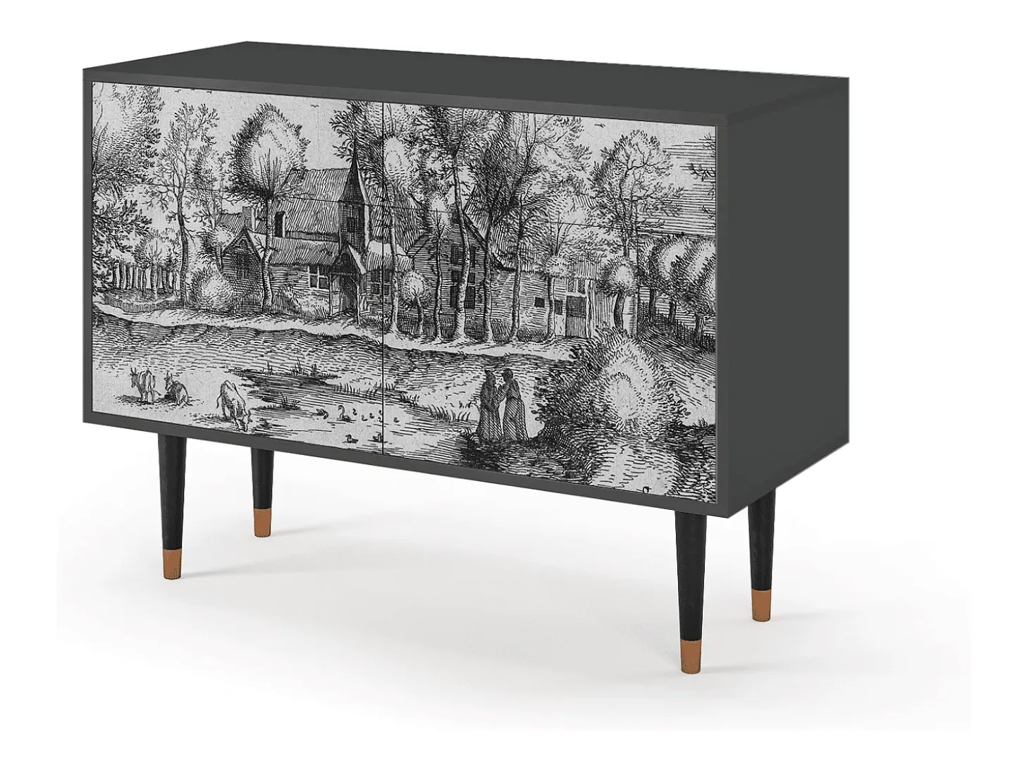 Aparador - 115x85x48 cm - BS4 - A Pond, Antracita