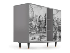 Aparador - 125x98x48 cm - BS2 - A Pond, Gris