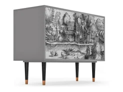 Aparador - 115x85x48 cm - BS4 - A Pond, Gris